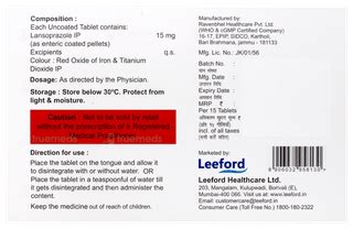 Lansoford 15 Junior Orally Disintegrating Tablet 15 - Uses, Side ...