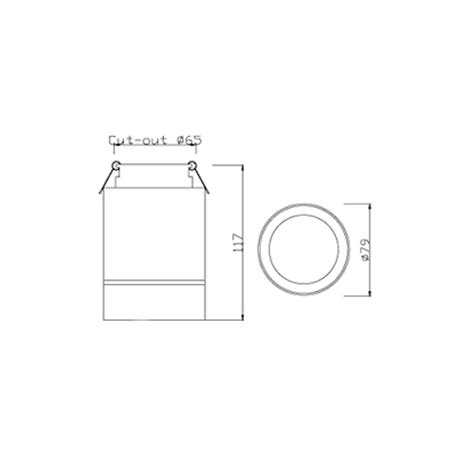 Foco/empotrable led 9W Ice níquel