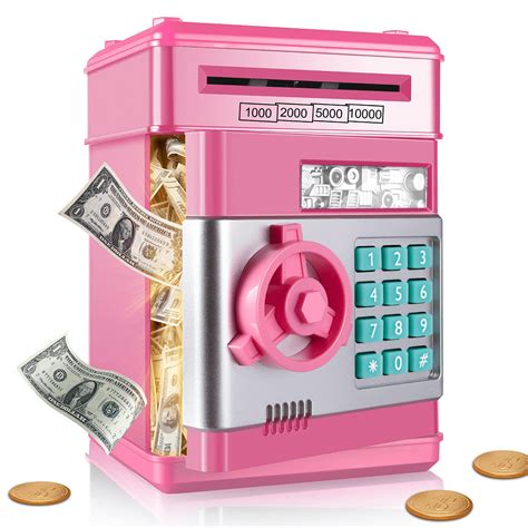 Pink Cartoon Password Lock Money Saving Box | SHEIN USA