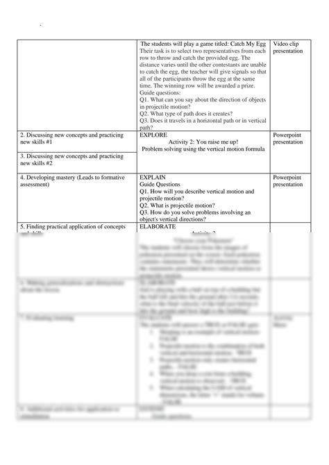 Image result for Vertical Projectile Motion Lesson Plan