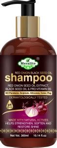 Meralite Red Onion Black Seed Oil Shampoo with Red Onion Seed Oil ...