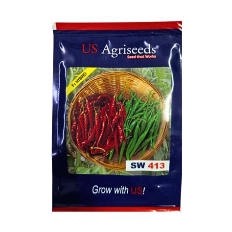 SW 413 Chilli Seeds - US Agriseeds | F1 Hybrid | Buy Online Now – Desikheti