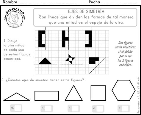 Teaching symmetry (free Spanish math worksheet) | En Español (Spanish ...