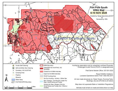 Parts of Fort Polk-Vernon WMA to be reopened for user activities, LDWF ...