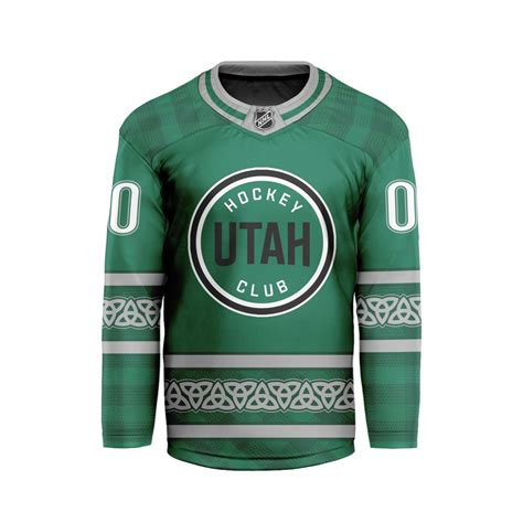 NHL Utah Hockey Club Special Design For St.Patrick’s Day V-shaped ...