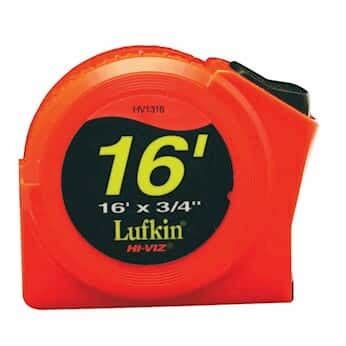 Lufkin 3/4" x 16' Hi-Viz Orange Series 1000 Power Tape from Cole-Parmer ...