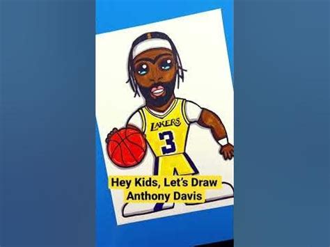 🏀 How to Draw Anthony Davis - Los Angeles Lakers (Short) - YouTube