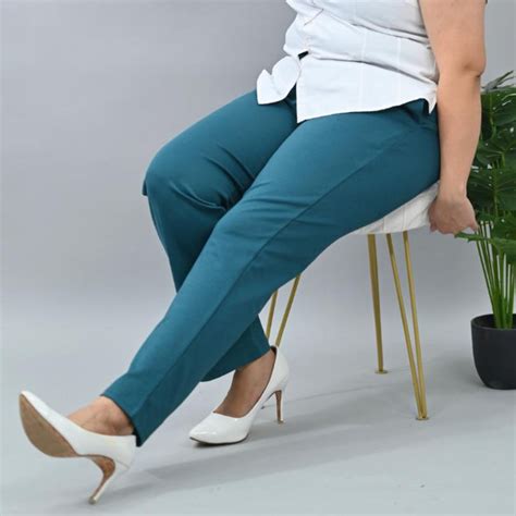 Plus size cigarette pencil pants & trousers for women casual and office ...