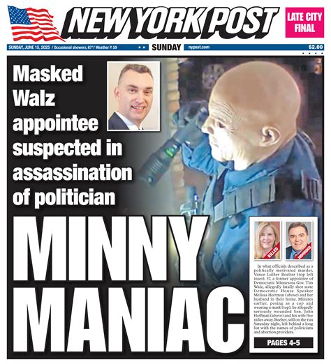 NY Post Cover for June 15, 2025 | New York Post