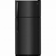Black Refrigerator by Frigidaire 20 4 Cu Ft Top Freezer Refrigerator In Black Black Refrigerator