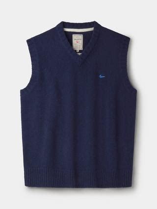 Aubin Baldwin Merino Wool Tank Top, Navy