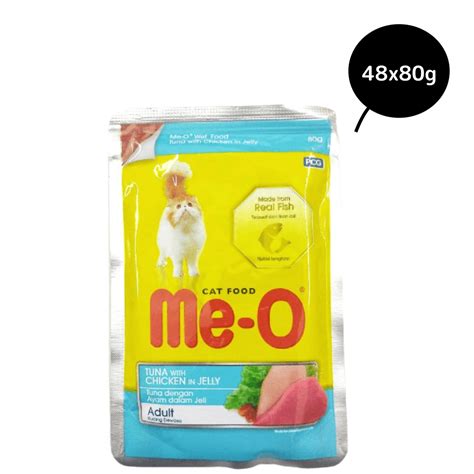 Buy MeO Tuna & Chicken In Jelly Adult Cat Wet Food Online | Supertails