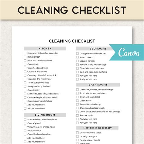 Vacation Rental Cleaning Checklist – RRRM