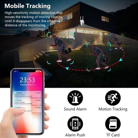 Maizic Smarthome 3 MP FHD WiFi Indoor Mini Fox Ptz Security Camera wit ...