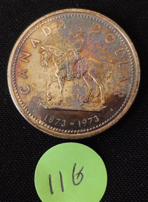 Lot - 1973 Toned Canada Dollar Coin
