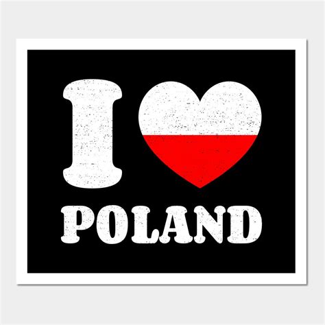 I Love Poland Wall Art Print