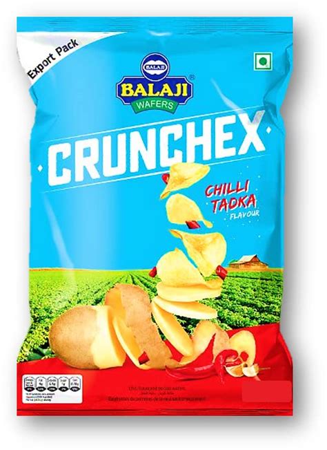 Balaji Wafers Crunchex Chili Tadka Style Potato Chips, 35g : Amazon.in ...