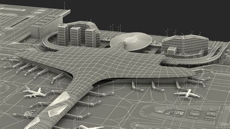 3D Airport Infrastructure With Aircraft | 3D Molier International