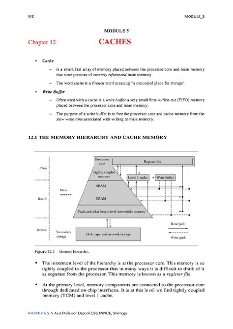MC MODULE_5 CACHES: Chapter 12 Cache Memory Overview and Architecture ...