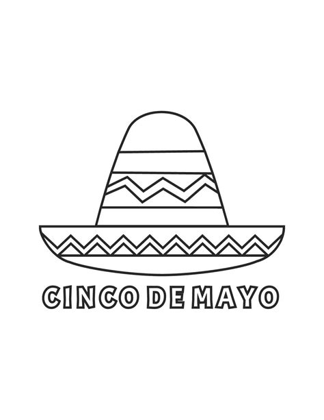 Cinco De Mayo Clip Art Black And White