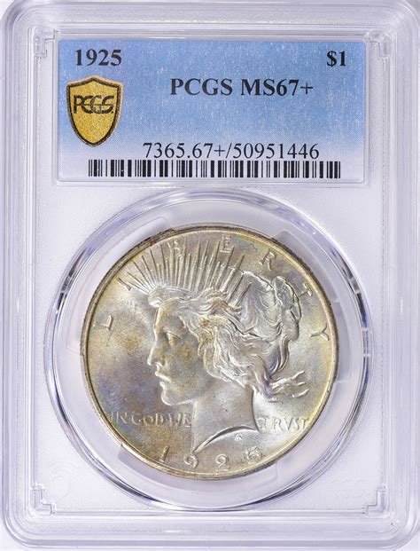 1925 Peace Silver Dollar PCGS MS-67+ (Toned) (Item 1569232 ...