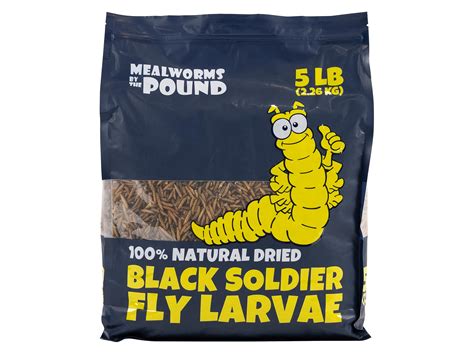 Buy Dried Black Soldier Fly Larvae (5 lbs) - More Calcium Than ...