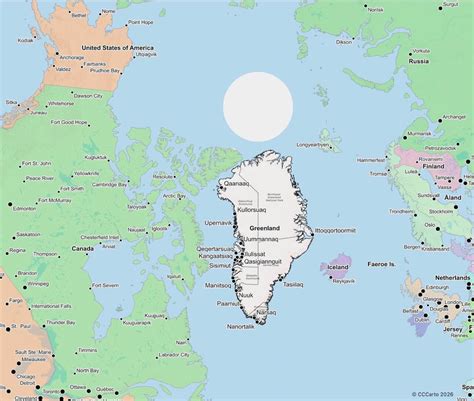 Greenland Maps: Printable Maps of Greenland | CCCarto