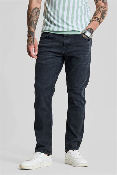 Buy Men's Black Mid Rise Comfort Fit Jeans Online | Snitch – SNITCH