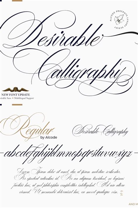Desirable Calligraphy Check more at https://leasted.com/fonts/desirable ...