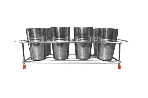 VRACKART Stainless Steel Kitchen Steel Glass, Wine Glass Stand Cup ...