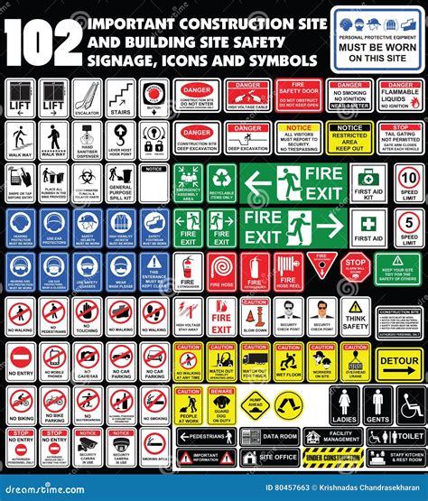 Construction Safety Signs And Symbols Pdf at Michael Coppock blog