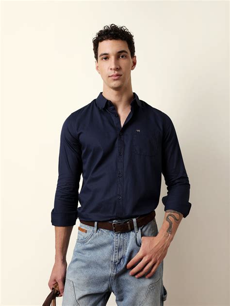 Shop Men’s Navy Blue Shirts | Timeless Wardrobe Essential – bearhouseindia