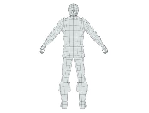 3D model Old Man Spanish Canquistador Officer VR / AR / low-poly | CGTrader