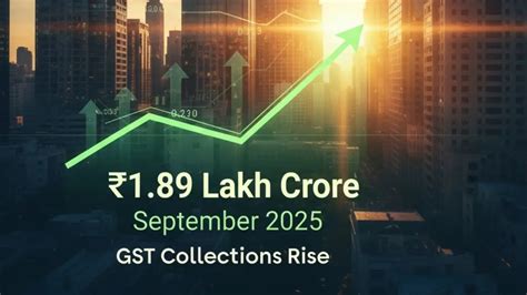 GST Collections Rise to ₹1.89 Lakh Crore in September 2025
