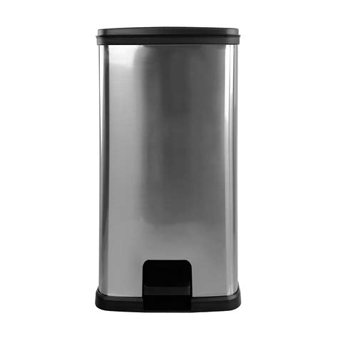 Mainstays Kitchen Trash Can, 13 Gallon, Plastic Rectangular Step ...