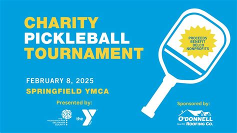Charity Pickleball Tournament , Springfield YMCA, 8 February 2025 ...