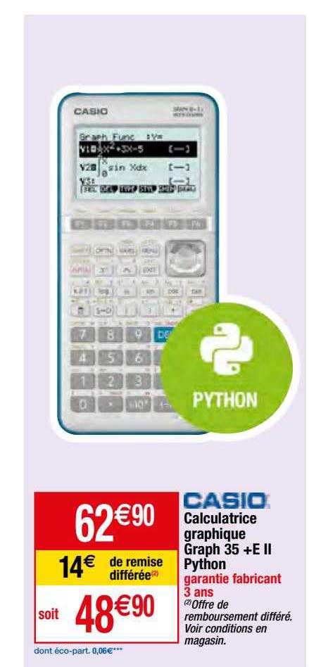 Python Casio Graph 35 E 的图像结果
