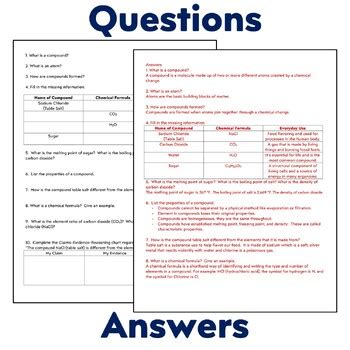 Classification of Matter Questions 的图像结果