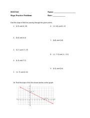 Image result for Slope Practice Problems