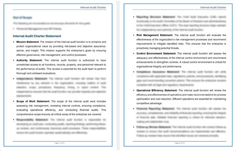 COBIT Internal Audit Charter Template – ITSM Docs - ITSM Documents ...