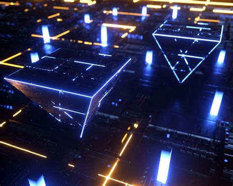 Download wallpaper 1280x1024 circuit, processor, chip, pyramid standard ...
