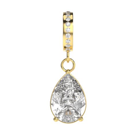 Pear Drop Charm-silver - The Christmas Edit - 925 sterling silver | Y ...