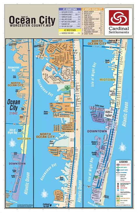 Maps - Ocean City, Salisbury, MD Bethany Beach, DE | Cardinal Settlements of Maryland, LLC