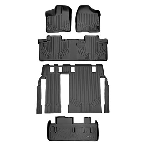 MAXLINER Custom Floor Mats 3 Rows and Cargo Liner Behind 3rd Row Set ...