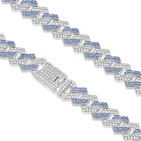 Iced Blue Cuban Link Chain – Slimjim Online