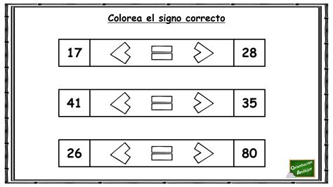 Signos Mayor Que Y Menor Mayor Que, Menor Que E Igual. >