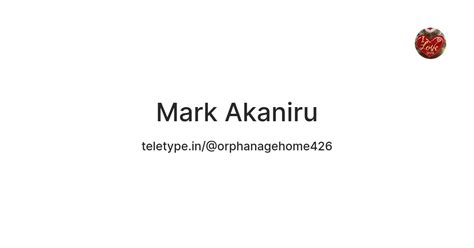 Mark Akaniru — Teletype