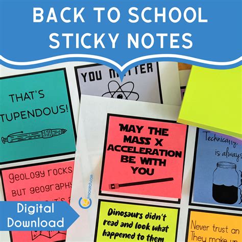 School Sticky Notes 的图像结果