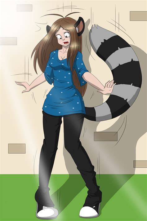 Spotted and Striped - Raccoon Girl TF/TG [TFS] by Malkaiwot on DeviantArt