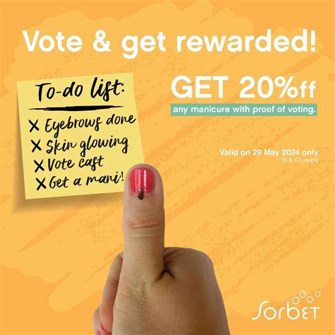 Complement your voter’s stamp with any manicure and get 20% off with ...